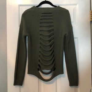 Don’t Ask Why Ribbed Back Sweater